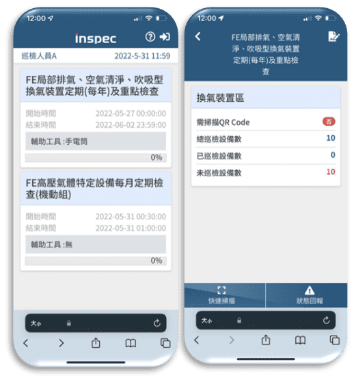 數位紀錄與異常即時回報